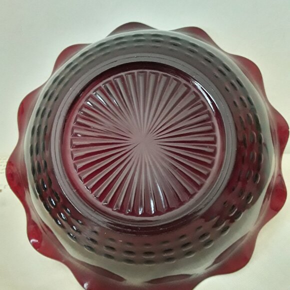 Anchor Hocking Royal Ruby Red Glass Bowl - Picture 3 of 3